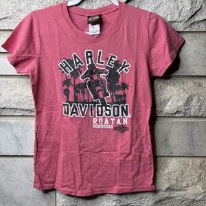 Women's Harley-Davidson Roatan Honduras Large T Shirt Short Sleeve